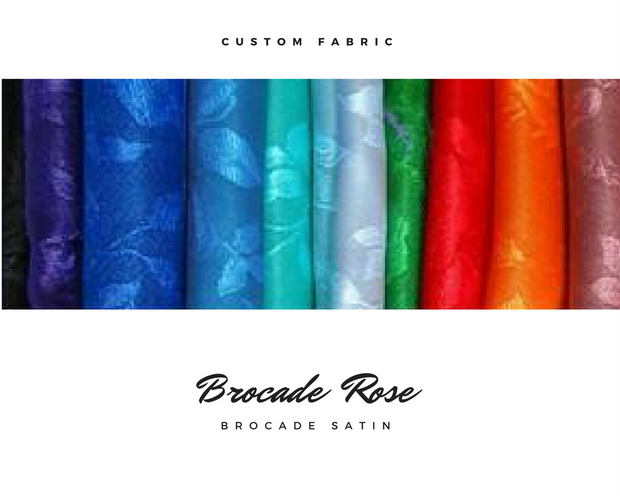 Cosrea Cosplay material Brocade Rose Floral Satin Material