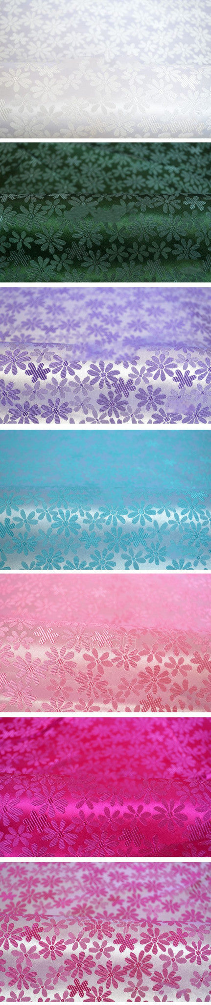 Cosrea Cosplay material Brocade Small Floral Print Satin Material