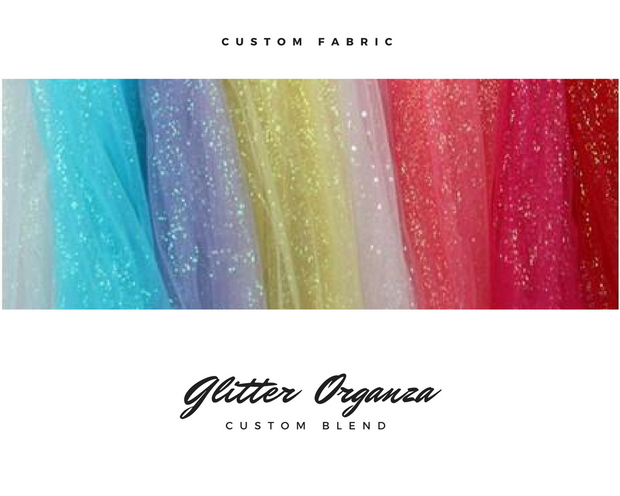 Cosrea Cosplay material Glitter Organza Material