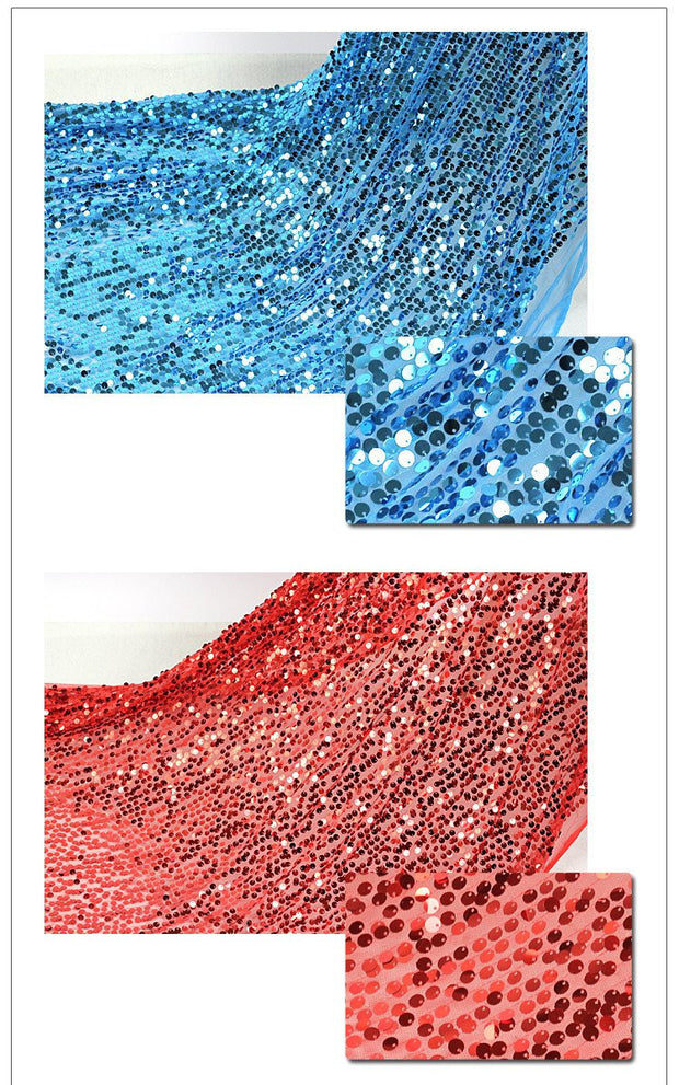 Cosrea Cosplay material Sequin Beaded Fabric