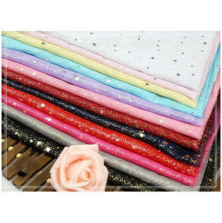 Cosrea Cosplay material Starry Glitter Organza Material