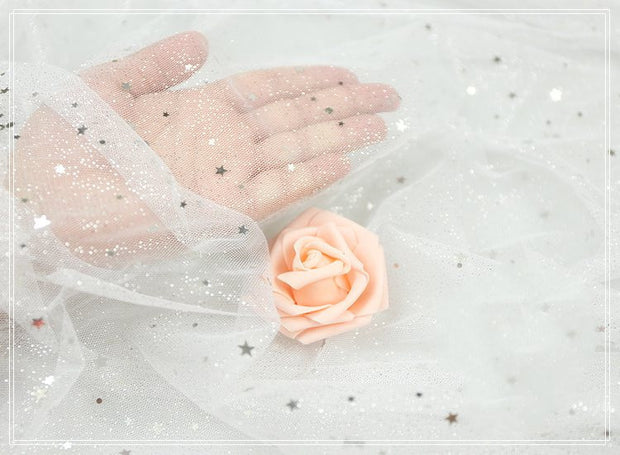 Cosrea Cosplay material Starry Glitter Organza Material