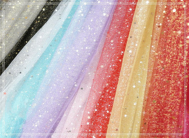 Cosrea Cosplay material Starry Glitter Organza Material