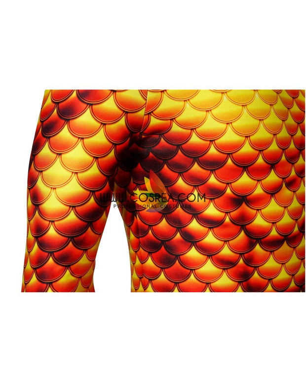 Cosrea DC Universe Aquaman Classic Version With Flared Gloves Digital Printed Cosplay Costume