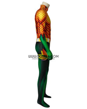 Cosrea DC Universe Aquaman Classic Version With Flared Gloves Digital Printed Cosplay Costume