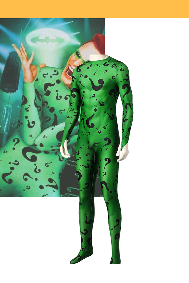 Cosrea DC Universe DC Batman Forever Riddler Digital Printed Cosplay Costume
