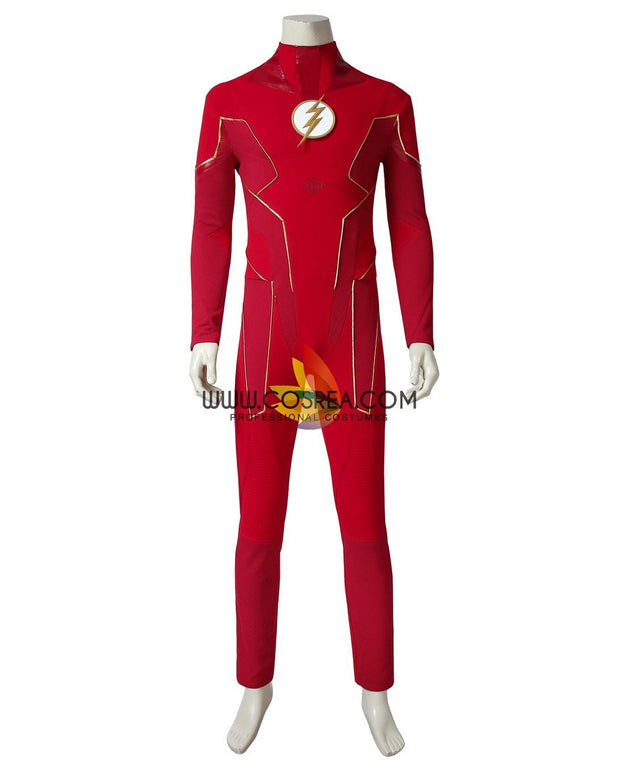 The Flash Season 5 Barry Allen Costume Cosplay Suit Bodysuit Kids Handmade