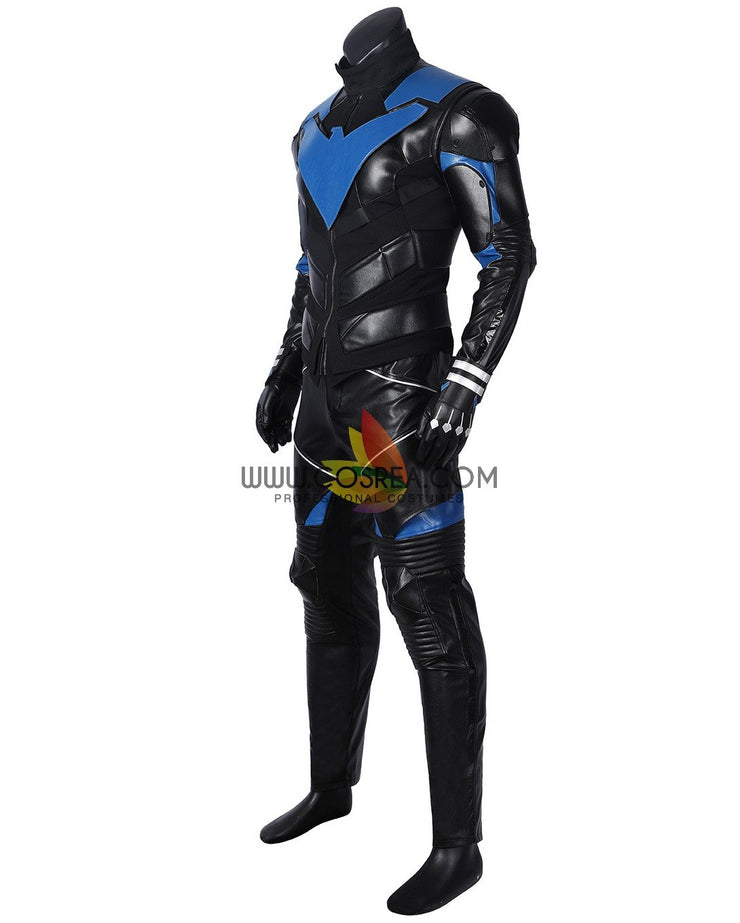 Cosrea DC Universe Gotham Knight Nightwing PU Leather Cosplay Costume