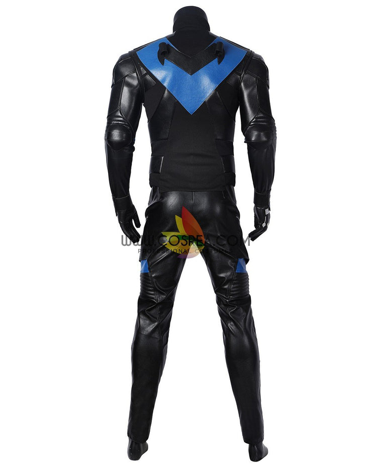 Cosrea DC Universe Gotham Knight Nightwing PU Leather Cosplay Costume