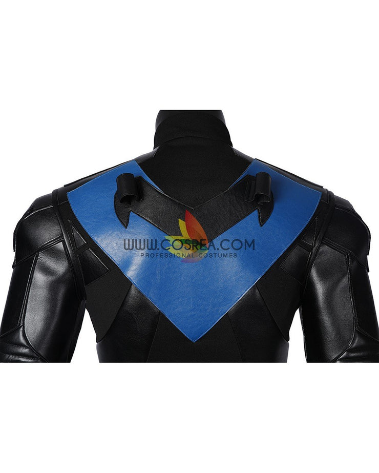Cosrea DC Universe Gotham Knight Nightwing PU Leather Cosplay Costume