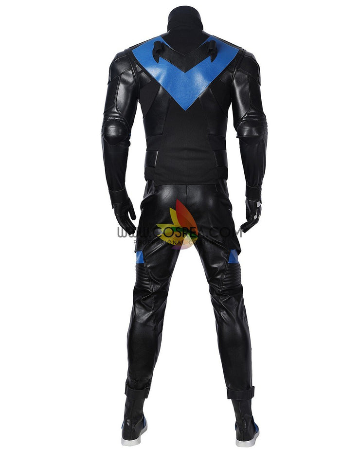 Cosrea DC Universe Gotham Knight Nightwing PU Leather Cosplay Costume