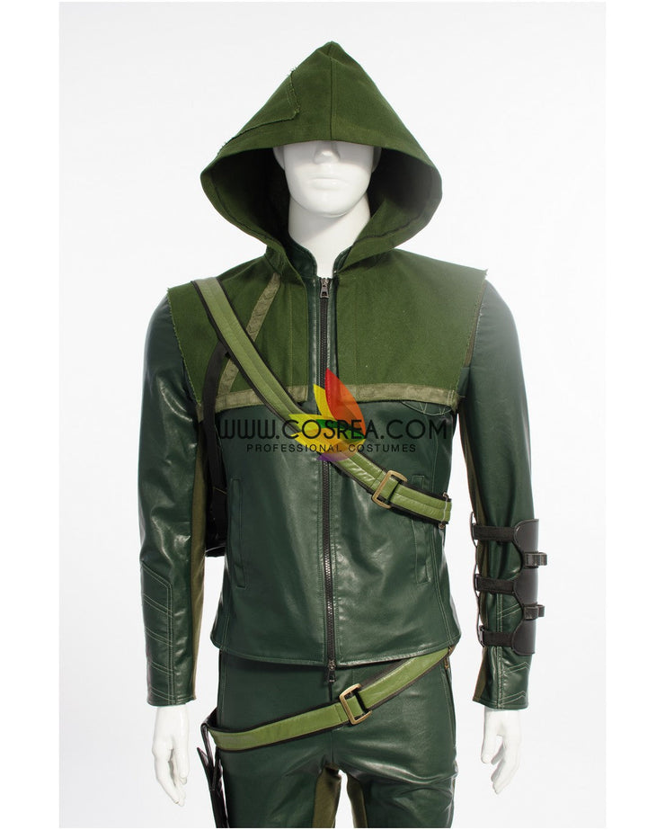 Cosrea DC Universe Green Arrow Season 1 Cosplay Costume