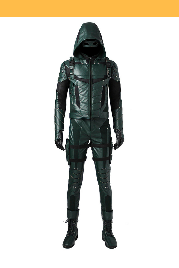 Cosrea DC Universe Green Arrow Season 5 Cosplay Costume