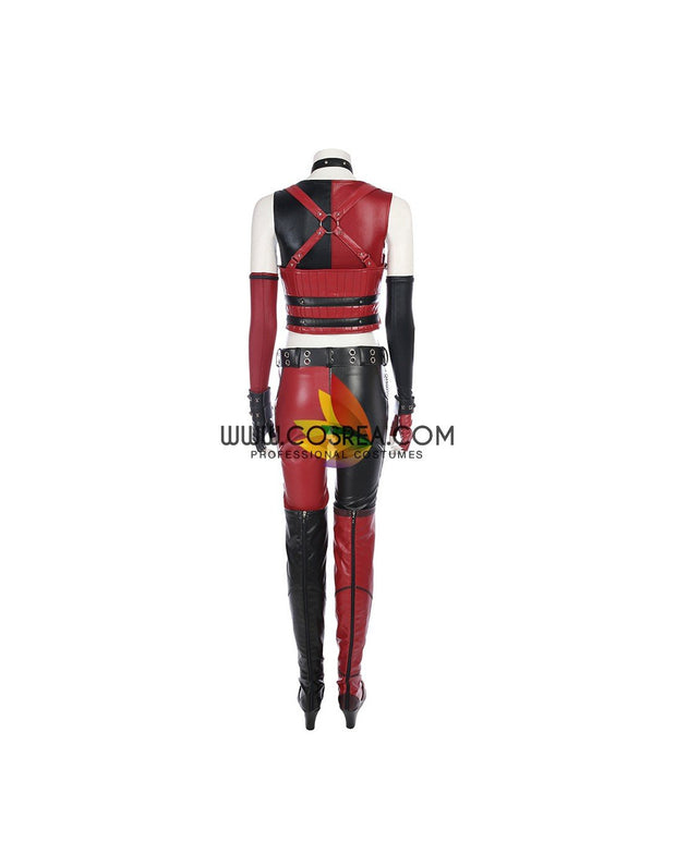 Cosrea DC Universe Harley Quinn Arkham Insurgency Cosplay Costume
