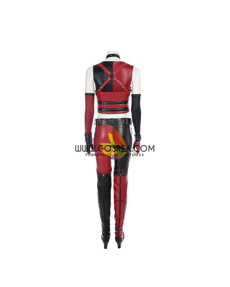 Cosrea DC Universe Harley Quinn Arkham Insurgency Cosplay Costume