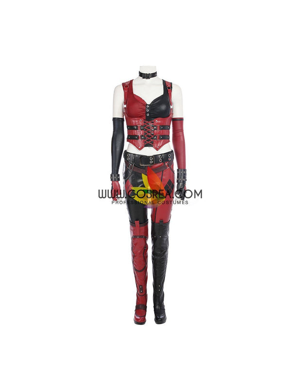 Cosrea DC Universe Harley Quinn Arkham Insurgency Cosplay Costume