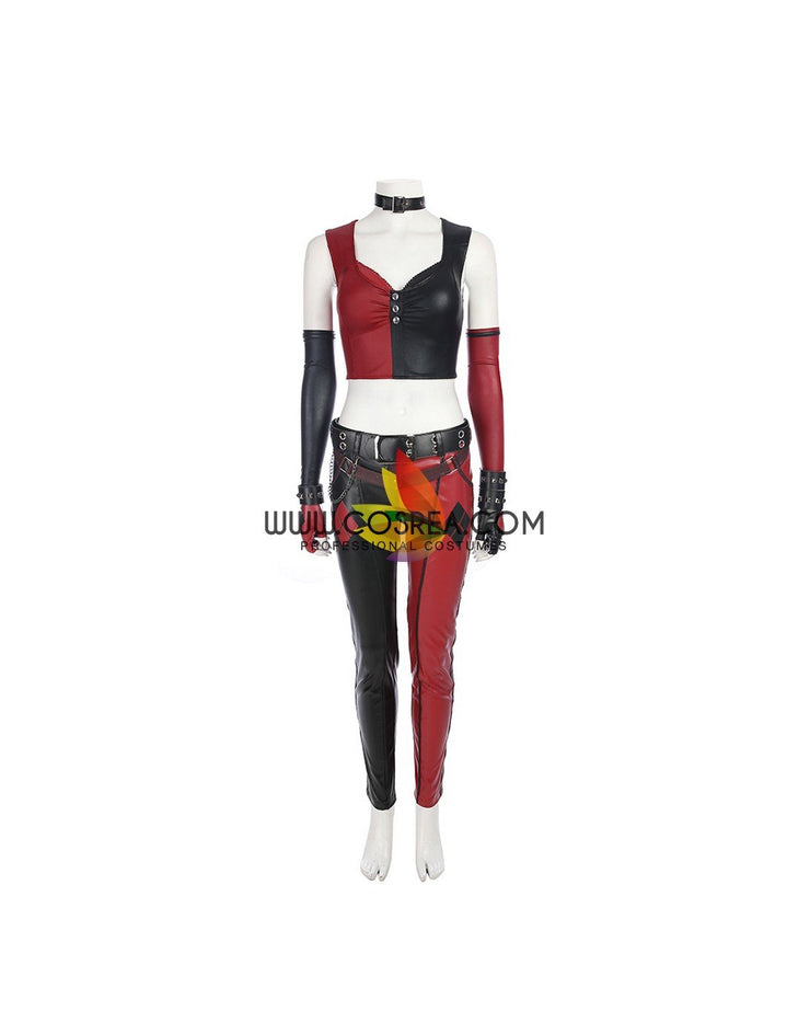 Cosrea DC Universe Harley Quinn Arkham Insurgency Cosplay Costume
