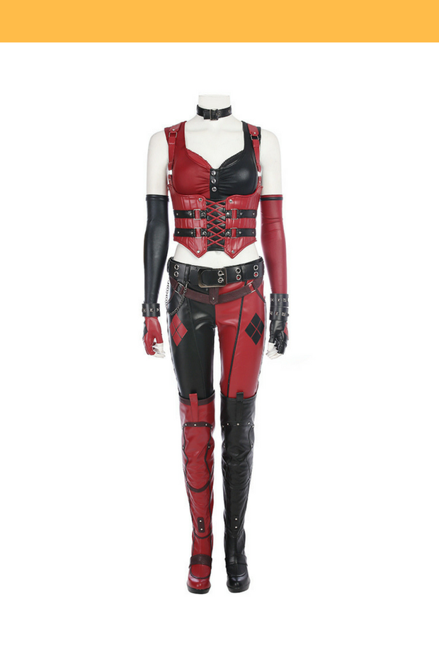 Cosrea DC Universe Harley Quinn Arkham Insurgency Cosplay Costume