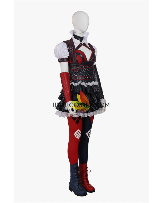 Cosrea DC Universe Harley Quinn Arkham Knight Cosplay Costume