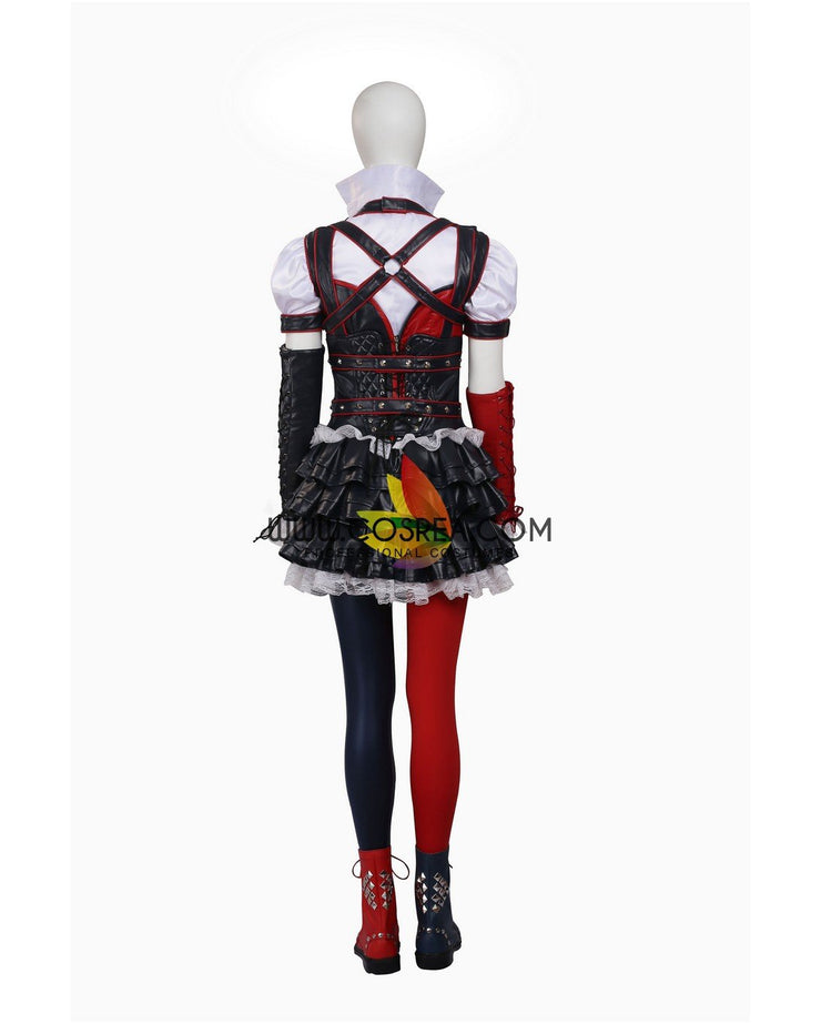 Cosrea DC Universe Harley Quinn Arkham Knight Cosplay Costume