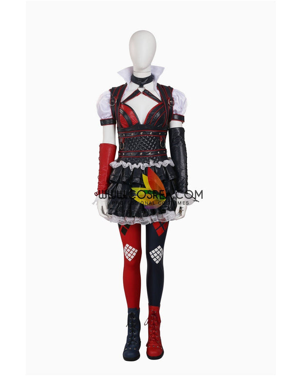 Cosrea DC Universe Harley Quinn Arkham Knight Cosplay Costume