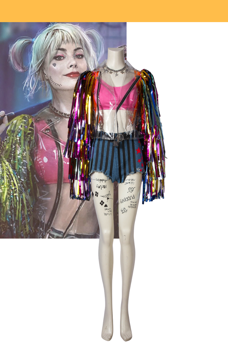 Cosrea DC Universe Harley Quinn Birds of Prey Cosplay Costume