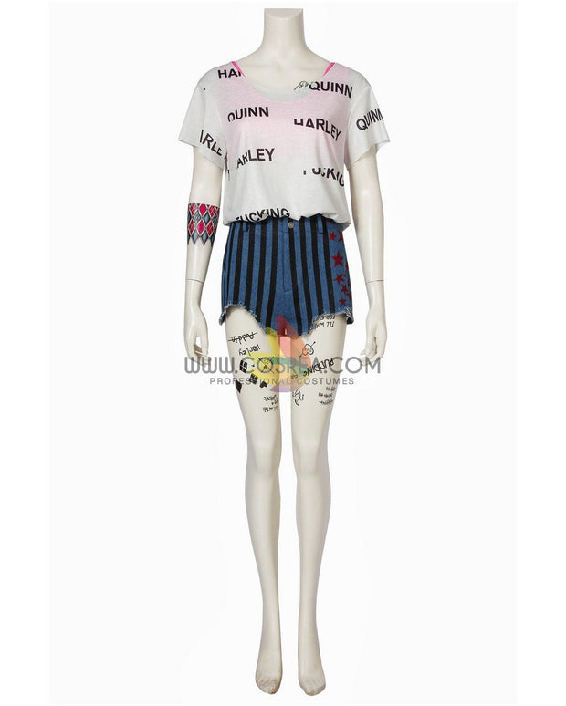 Cosrea DC Universe Harley Quinn Birds of Prey Poster Version Cosplay Costume