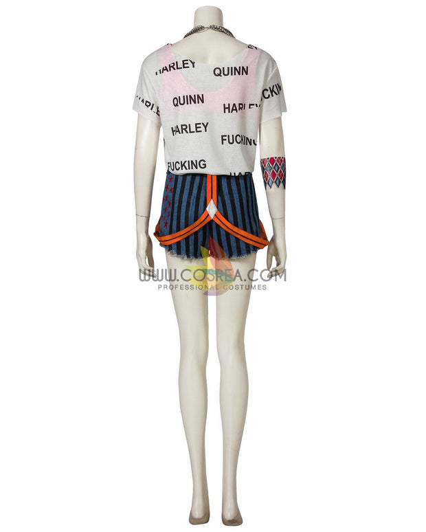 Cosrea DC Universe Harley Quinn Birds of Prey Poster Version Cosplay Costume