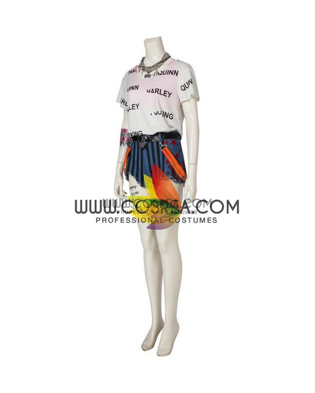 Cosrea DC Universe Harley Quinn Birds of Prey Poster Version Cosplay Costume
