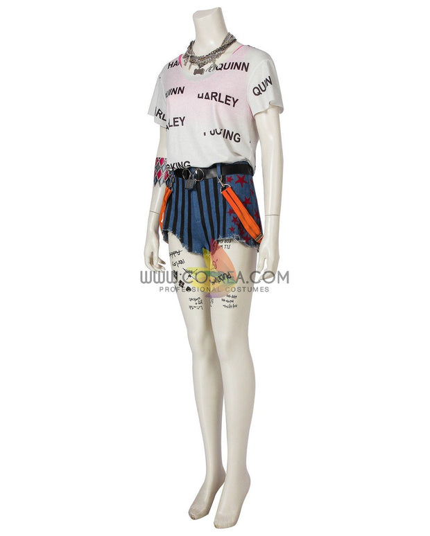 Cosrea DC Universe Harley Quinn Birds of Prey Poster Version Cosplay Costume