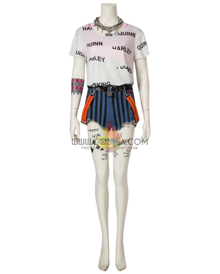 Cosrea DC Universe Harley Quinn Birds of Prey Poster Version Cosplay Costume