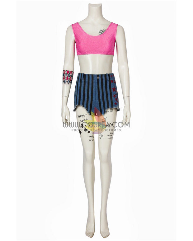 Cosrea DC Universe Harley Quinn Birds of Prey Poster Version Cosplay Costume