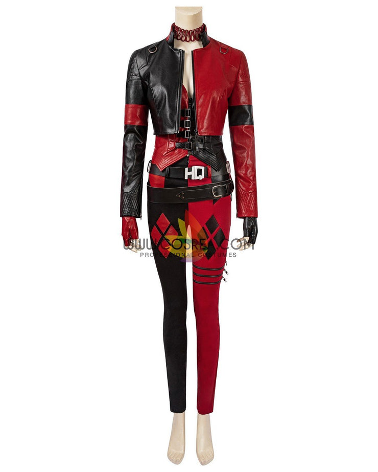 Cosrea DC Universe Harley Quinn Suicide Squad 2 PU Leather Cosplay Costume