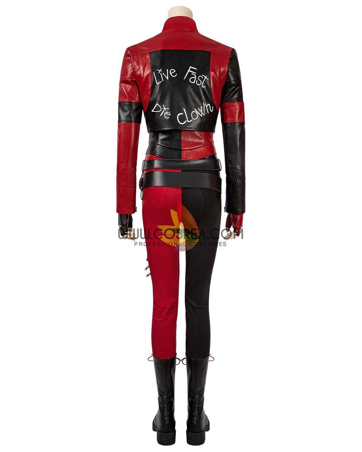 Cosrea DC Universe Harley Quinn Suicide Squad 2 PU Leather Cosplay Costume