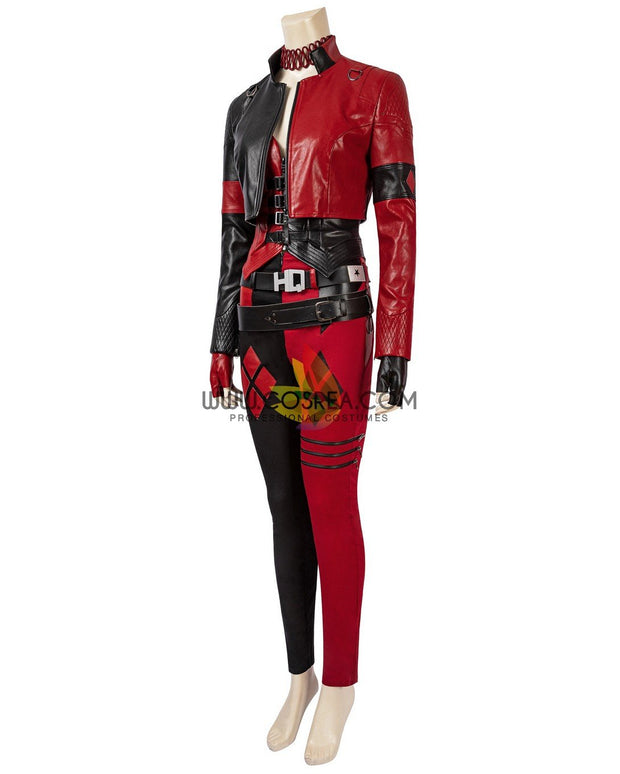 Cosrea DC Universe Harley Quinn Suicide Squad 2 PU Leather Cosplay Costume
