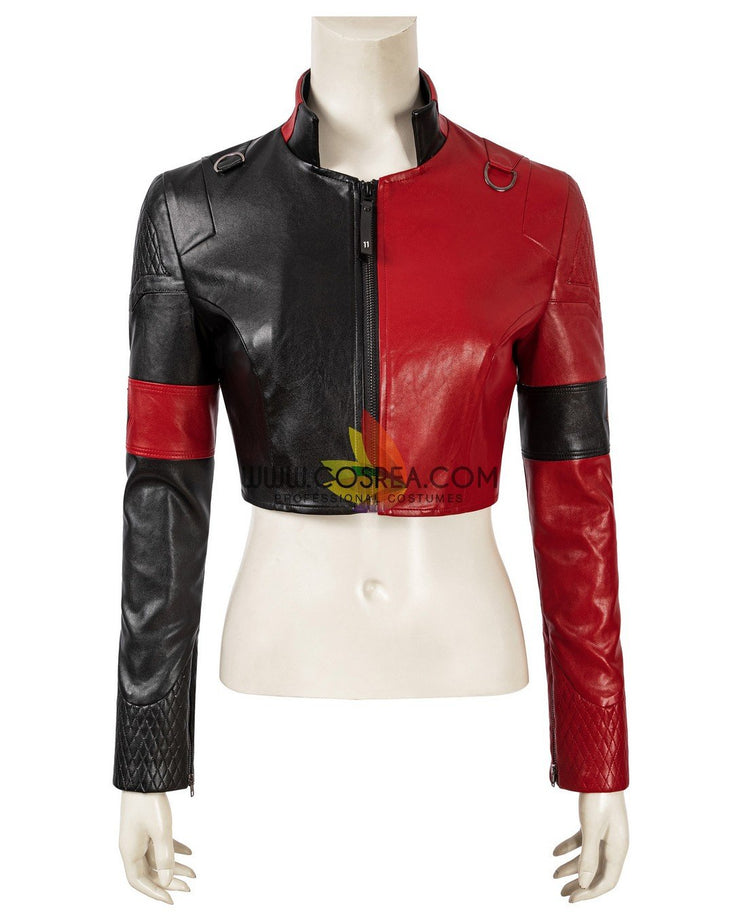Cosrea DC Universe Harley Quinn Suicide Squad 2 PU Leather Cosplay Costume