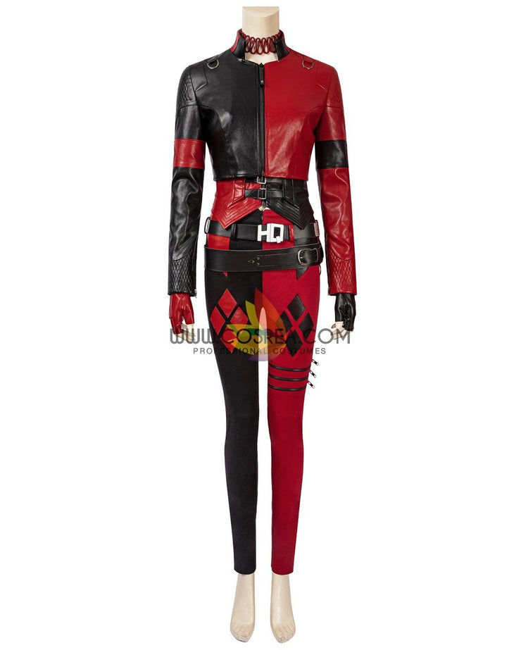 Cosrea DC Universe Harley Quinn Suicide Squad 2 PU Leather Cosplay Costume