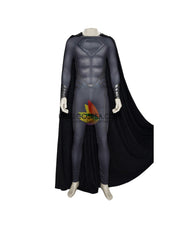 Cosrea DC Universe Man of Steel Superman Black Suit Cosplay Costume
