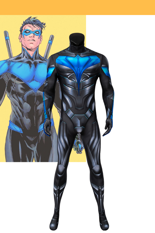 Cosrea DC Universe Nightwing Titans Digital Printed Cosplay Costume
