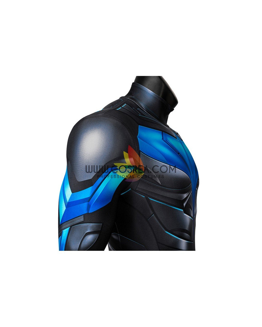 Titans Nightwing Cosplay Jumpsuit – 3D Printed Bodysuit With Mask – Halloween Costume