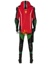 Cosrea DC Universe Robin Gotham Knights PU Leather Cosplay Costume