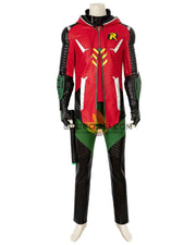 Cosrea DC Universe Robin Gotham Knights PU Leather Cosplay Costume