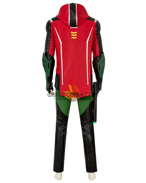 Cosrea DC Universe Robin Gotham Knights PU Leather Cosplay Costume