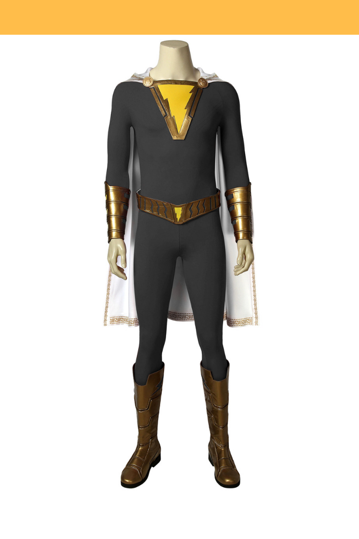 Cosrea DC Universe Shazam Black Version Cosplay Costume