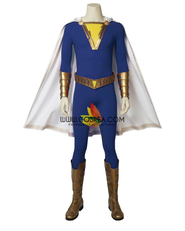 Cosrea DC Universe Shazam Blue Version Cosplay Costume