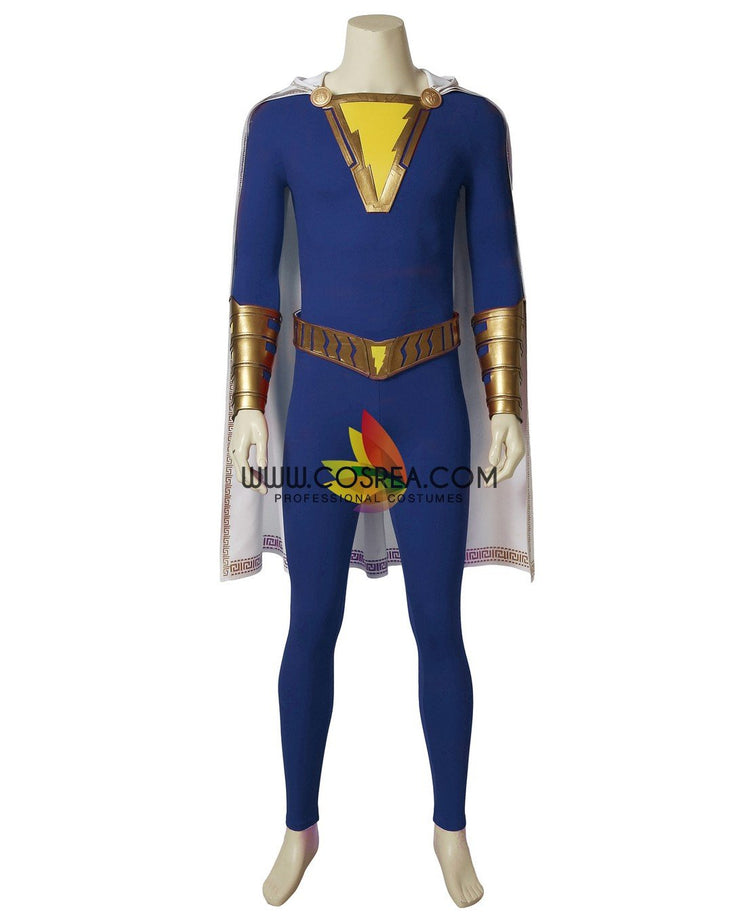 Cosrea DC Universe Shazam Blue Version Cosplay Costume