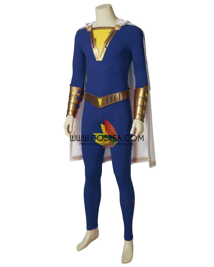Cosrea DC Universe Shazam Blue Version Cosplay Costume