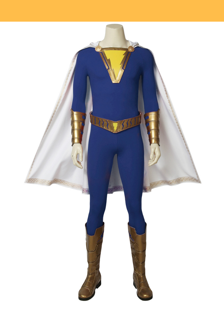 Cosrea DC Universe Shazam Blue Version Cosplay Costume