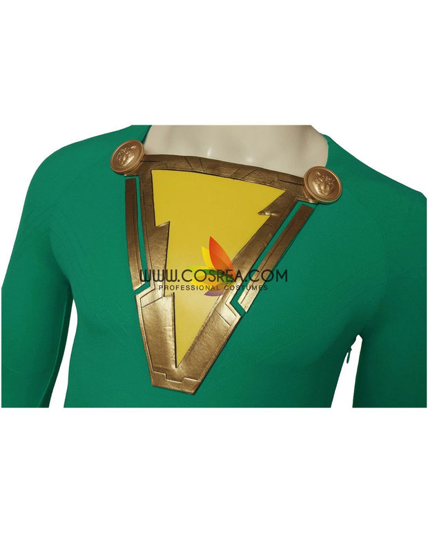 Cosrea DC Universe Shazam Green Version Cosplay Costume