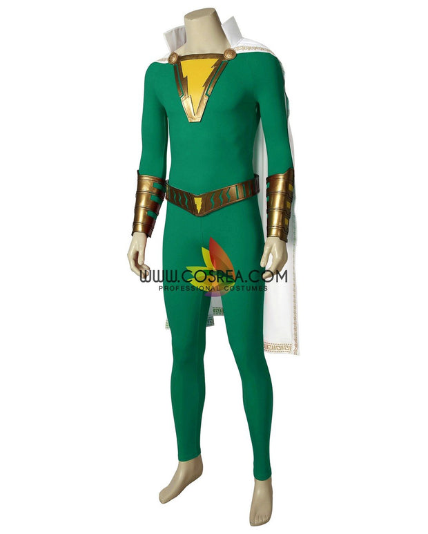 Cosrea DC Universe Shazam Green Version Cosplay Costume